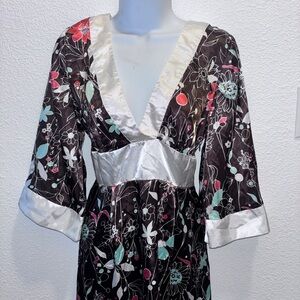 Candie's Brown and White Floral Dress